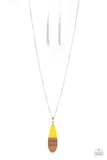 Paparazzi Going Overboard - Necklace Yellow Box 57