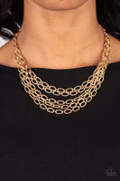 Paparazzi House of CHAIN - Necklace Gold Fashion Fix Exclusive Box 25