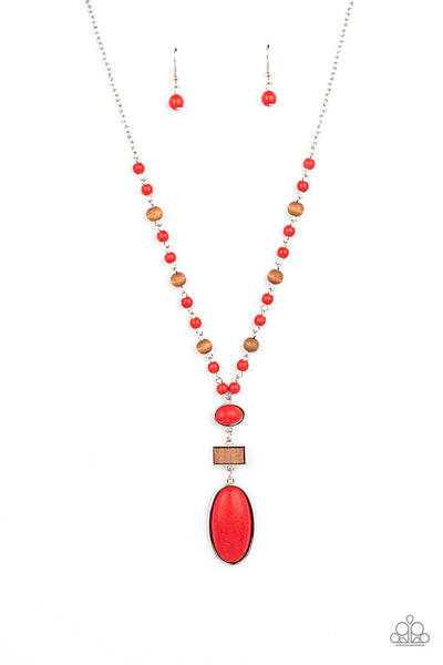 Paparazzi Naturally Essential - Necklace Red Box 119