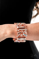 Paparazzi INSTA-GLOW - 2022 Zi Collection Bracelet - Shiny Copper Stretchy