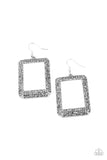 Paparazzi World FRAME-ous - Earrings Silver Box 109