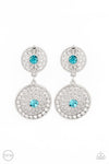 Paparazzi Life Of The Garden Party - Clip-On Earrings Blue Box 106