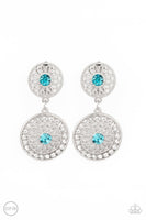 Paparazzi Life Of The Garden Party - Clip-On Earrings Blue Box 106