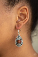 Paparazzi From POP To Bottom - Earrings Brown Box 37