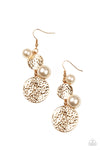 Paparazzi Pearl Dive - Earrings Gold Box 95