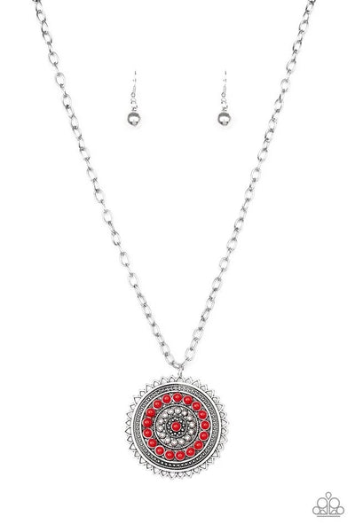 Paparazzi Lost SOL - Necklace Red Box 96