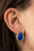 Paparazzi Stone Spectacular - Earrings Blue Box 56