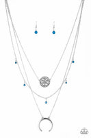 Paparazzi Lunar Lotus - Necklace Blue Box 99