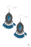 Paparazzi Private Villa - Earrings Blue Box 62