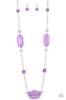 Paparazzi Crystal Charm - Necklace Purple Box 37