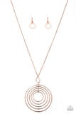 Paparazzi Running Circles In My Mind - Necklace Rose Gold Box 1