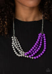 Paparazzi Layer After Layer - Necklace Purple Box 78