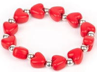 Paparazzi Starlet Shimmer Bracelets $1 Hearts