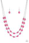 Paparazzi Sahara Safari - Necklace Pink Box 119