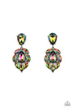 Paparazzi Galactic Go-Getter - Earrings Multi Oil Spill LOP Exclusive Box 134