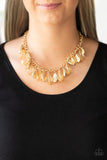 Paparazzi Fringe Fabulous - Necklace Gold Box 90