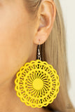 Paparazzi Island Sun - Earrings Yellow Box 122
