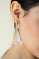 Paparazzi Jaw-Droppingly Jelly - Earrings Silver Iridescent Box 128