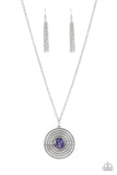 Paparazzi - Targeted Tranquility Necklace Purple Box 12