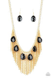 Paparazzi Vixen Conviction - Necklace Gold Box 95