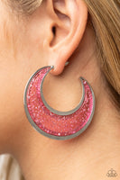 Paparazzi Charismatically Curvy - Earrings Pink Box 34