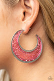 Paparazzi Charismatically Curvy - Earrings Pink Box 34