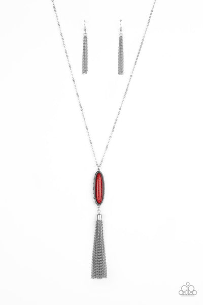 Paparazzi Stay Cool - Necklace Red Box 64