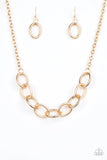 Paparazzi Boldly Bronx - Necklace Gold Box 91