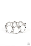 Paparazzi Flamboyant Tease - Bracelet White Box 107