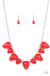 Paparazzi Pampered Poolside - Necklace Red Box 143