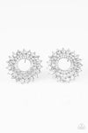 Paparazzi Buckingham Beauty - Earrings White Box 84