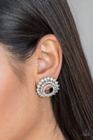 Paparazzi Buckingham Beauty - Earrings White Box 84