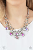 Paparazzi Show-Stopping Shimmer - Necklace Multi Iridescent Box 140