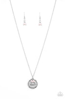 Paparazzi Simple Blessings - Necklace Pink Iridescent Box 122