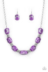 Paparazzi Girl Grit -  Necklace Purple Box 61