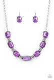 Paparazzi Girl Grit -  Necklace Purple Box 61