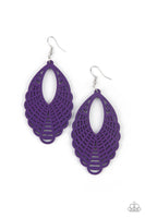 Paparazzi Tahiti Tankini - Earrings Purple Box 118