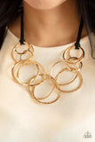 Paparazzi Spiraling Out Of Couture - Necklace Gold Box 129