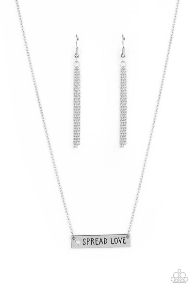 Paparazzi Spread Love - Necklace Silver Box 44