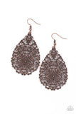 Paparazzi Napa Valley Vintage - Earrings Copper Box 79