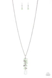 Paparazzi Teardrop Serenity - Necklace Green Box 39