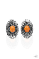 Paparazzi Stone Tiki - Earrings Orange Box 40