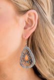 Paparazzi Floral Frill - Earrings Orange Box 50