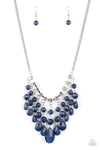 Paparazzi Social Network - Necklace Blue Box 61