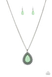 Paparazzi DROPLET Like Its Hot - Necklace Green Box 136