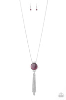 Paparazzi Happy As Can Beam - Necklace Purple Box 49