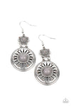 Paparazzi Temple of The Sun - Earrings Silver Box 113