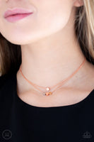 Paparazzi Mini Minimalist - Choker Necklace Copper Box 29
