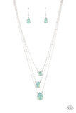 Paparazzi Dewy Drizzle - Necklace Green Box 109