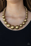 Paparazzi Living Up To Reputation - Necklace Brass Box 114